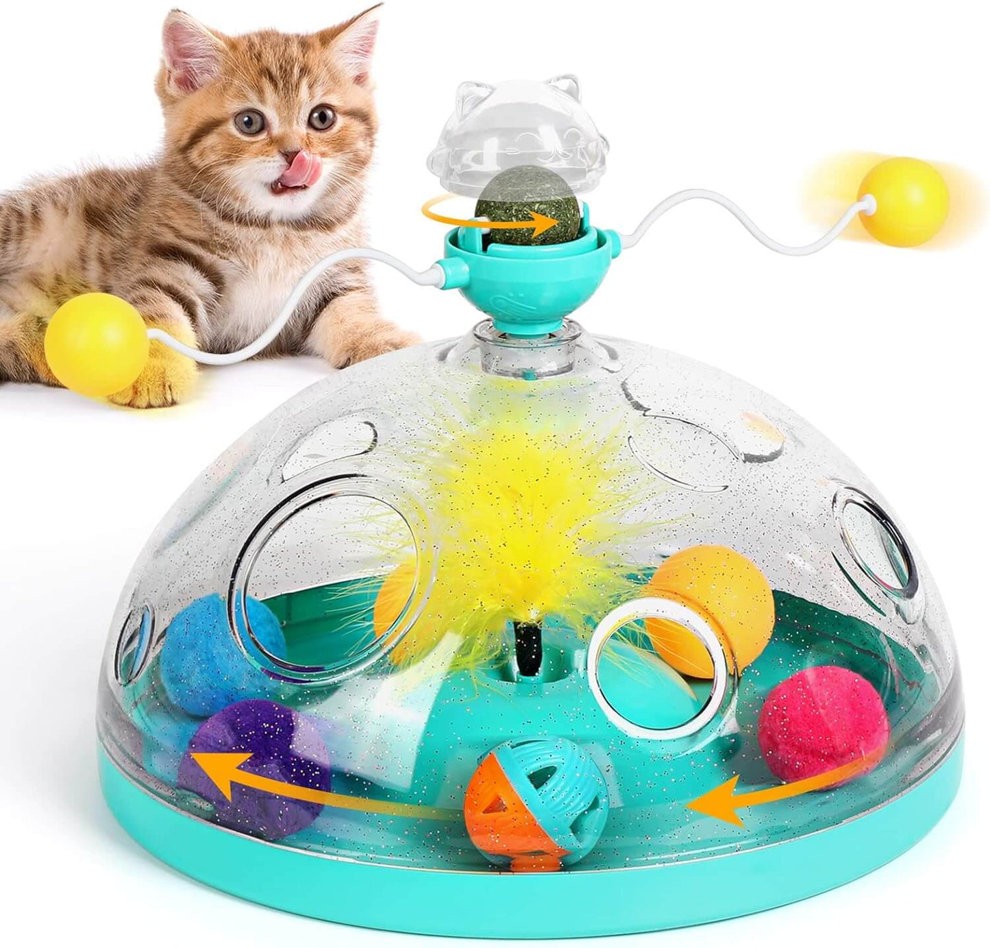 WhirlPlay - Windmill Interactive Multifunctional Cat Teaser Toy